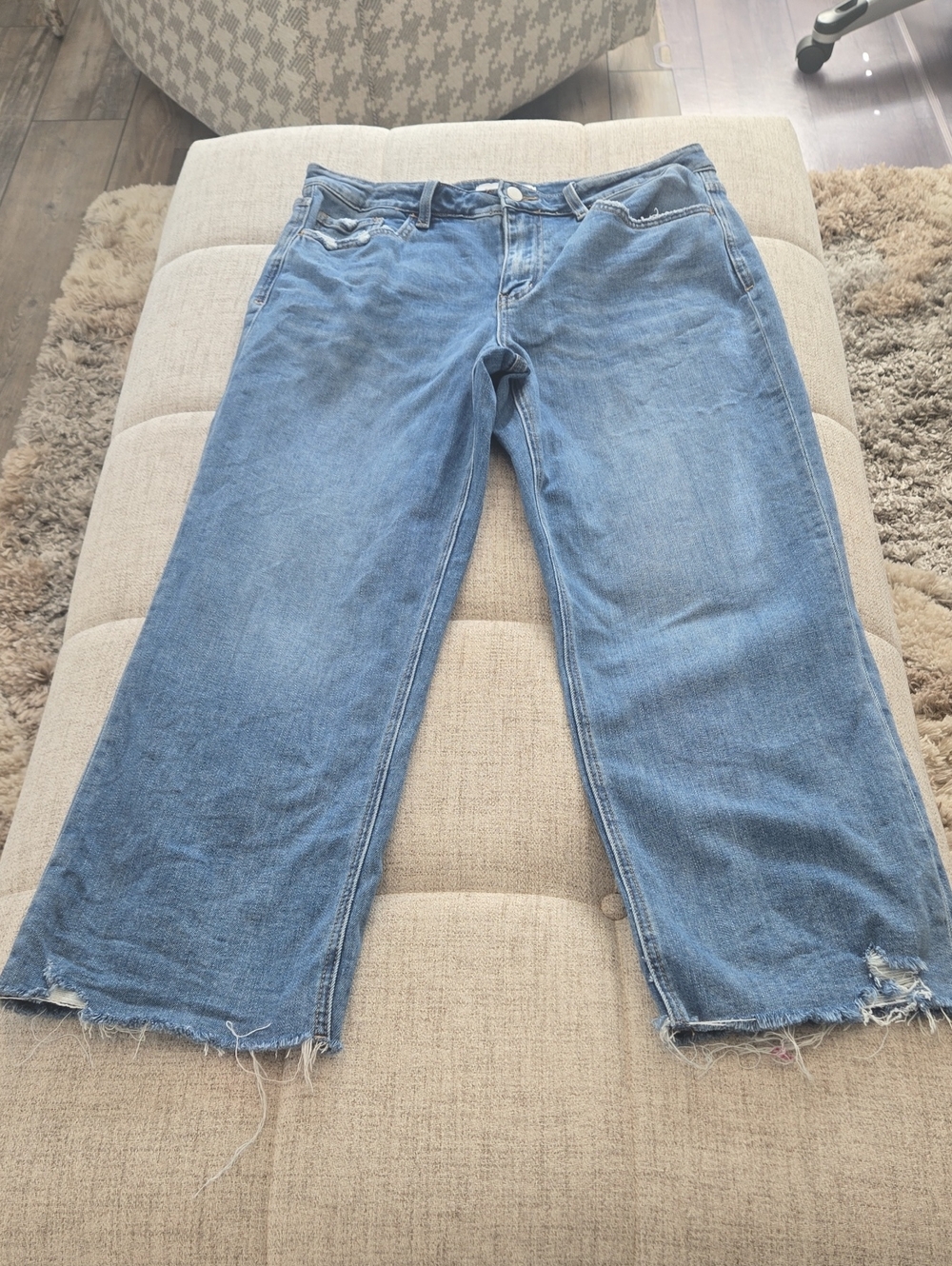 Flying Monkey Wide-Leg Cropped Jeans